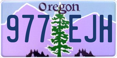 OR license plate 977EJH