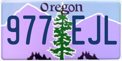 OR license plate 977EJL