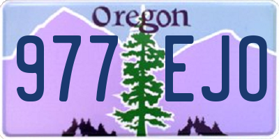 OR license plate 977EJO