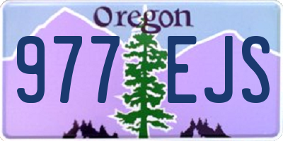 OR license plate 977EJS