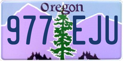 OR license plate 977EJU