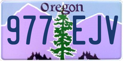 OR license plate 977EJV