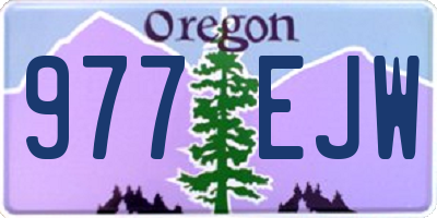 OR license plate 977EJW