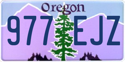 OR license plate 977EJZ