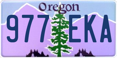 OR license plate 977EKA
