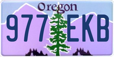 OR license plate 977EKB