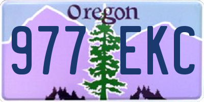 OR license plate 977EKC