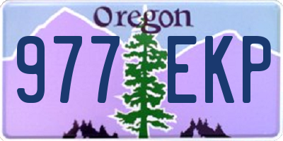 OR license plate 977EKP