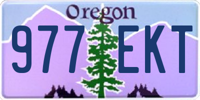 OR license plate 977EKT