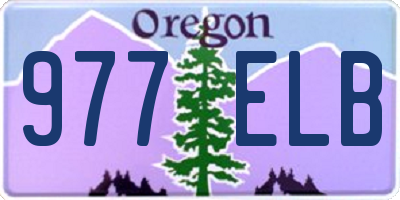OR license plate 977ELB