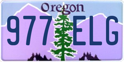 OR license plate 977ELG
