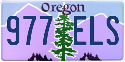 OR license plate 977ELS