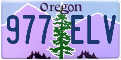 OR license plate 977ELV