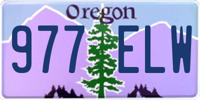 OR license plate 977ELW