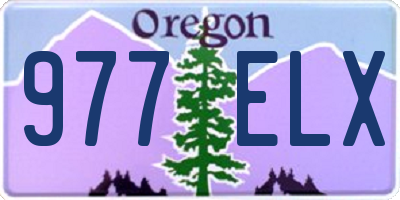 OR license plate 977ELX