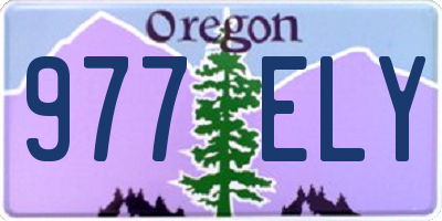 OR license plate 977ELY