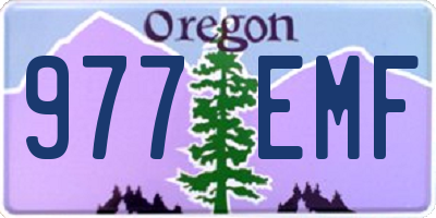 OR license plate 977EMF