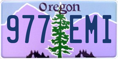 OR license plate 977EMI