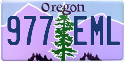 OR license plate 977EML
