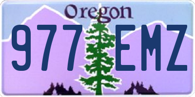 OR license plate 977EMZ