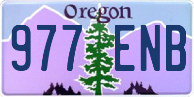 OR license plate 977ENB