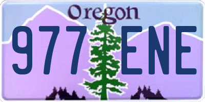 OR license plate 977ENE