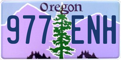 OR license plate 977ENH