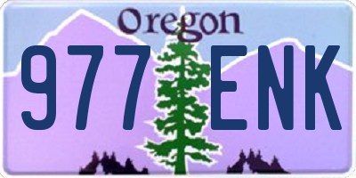 OR license plate 977ENK