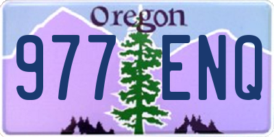 OR license plate 977ENQ