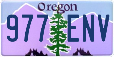 OR license plate 977ENV
