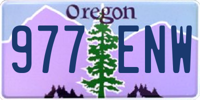 OR license plate 977ENW