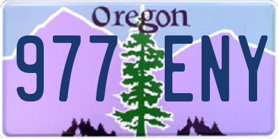 OR license plate 977ENY
