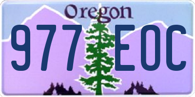 OR license plate 977EOC