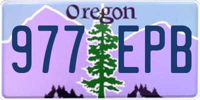 OR license plate 977EPB