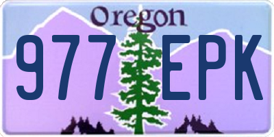 OR license plate 977EPK