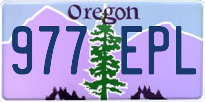 OR license plate 977EPL