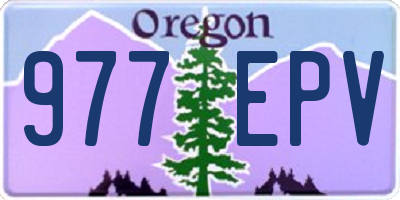 OR license plate 977EPV