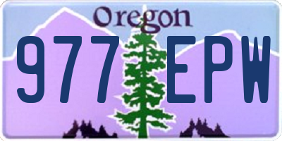 OR license plate 977EPW