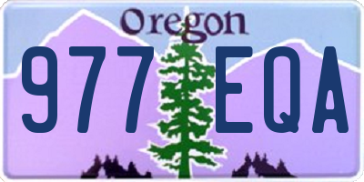 OR license plate 977EQA