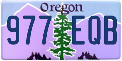 OR license plate 977EQB