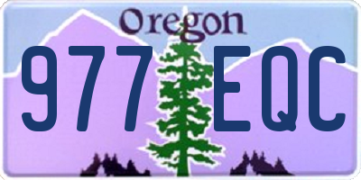 OR license plate 977EQC