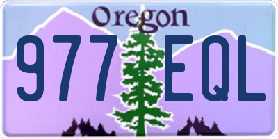 OR license plate 977EQL