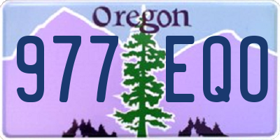 OR license plate 977EQO