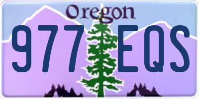 OR license plate 977EQS
