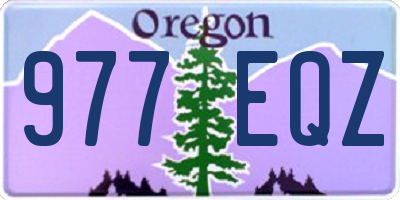 OR license plate 977EQZ