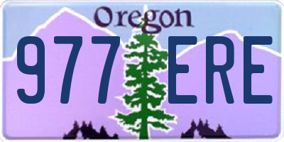 OR license plate 977ERE