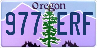 OR license plate 977ERF