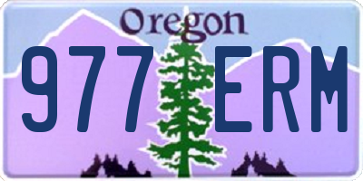 OR license plate 977ERM
