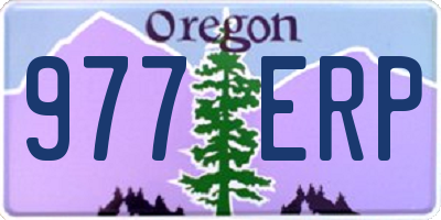 OR license plate 977ERP