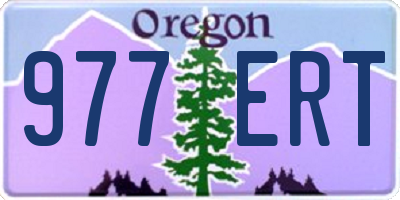 OR license plate 977ERT